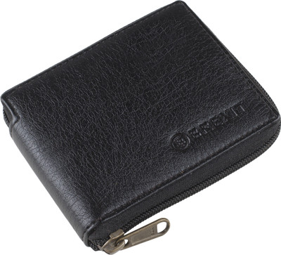 Brexit Men Black Artificial Leather Wallet(3 Card Slots)