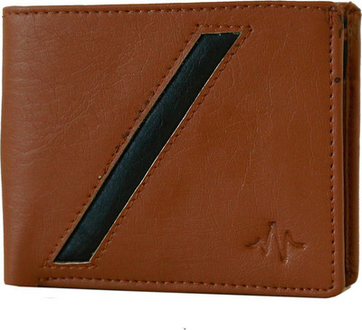 ZAP N GRAB Men Brown Artificial Leather Wallet(3 Card Slots)
