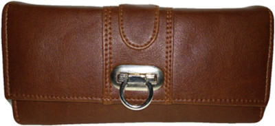 Rapidcostore Girls Casual Brown Artificial Leather Wallet(6 Card Slots)