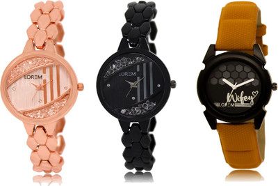 LOREM FZ 221_222_235 Designer Strap Analog watch for Women And Girls Watches Watch - For Girls