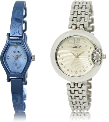 LOREM LR-218-227 Silver & Blue Round & Contemporary Girl's Metal Bracelet Watch - For Women
LOREM LR-218-227 Silver & Blue Round & Contemporary Girl's Metal Bracelet Watch - For Women
