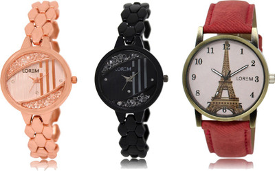 LOREM FZ 221_222_230 Designer Strap Analog watch for Women And Girls Watches Watch - For Women
LOREM FZ 221_222_230 Designer Strap Analog watch for Women And Girls Watches Watch - For Women