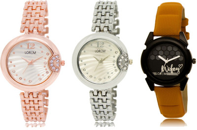 LOREM FZ 227_228_235 Designer Strap Analog watch for Women And Girls Watches Watch - For Girls
LOREM FZ 227_228_235 Designer Strap Analog watch for Women And Girls Watches Watch - For Girls