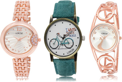 LOREM FZ 228_229_232 Designer Strap Analog watch for Women And Girls Watches Watch - For Girls
LOREM FZ 228_229_232 Designer Strap Analog watch for Women And Girls Watches Watch - For Girls