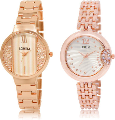 LOREM LR-217-228 Silver & White Round Girl's Metal Bracelet Watch - For Women
LOREM LR-217-228 Silver & White Round Girl's Metal Bracelet Watch - For Women