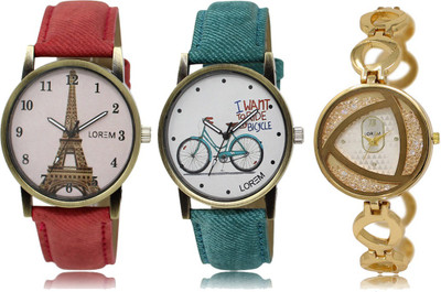 LOREM FZ 229_230_239 Designer Strap Analog watch for Women And Girls Watches Watch - For Girls
LOREM FZ 229_230_239 Designer Strap Analog watch for Women And Girls Watches Watch - For Girls
