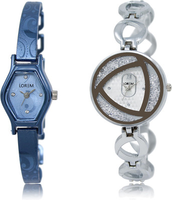 LOREM LR-218-240 Silver & Blue Round & Contemporary Girl's Metal Bracelet Watch - For Women
LOREM LR-218-240 Silver & Blue Round & Contemporary Girl's Metal Bracelet Watch - For Women
