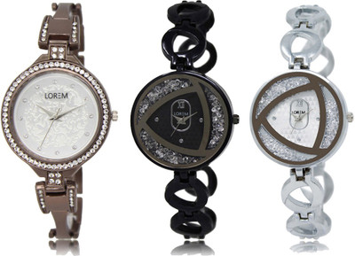 LOREM FZ 236_237_240 Designer Strap Analog watch for Women And Girls Watches Watch - For Girls
LOREM FZ 236_237_240 Designer Strap Analog watch for Women And Girls Watches Watch - For Girls