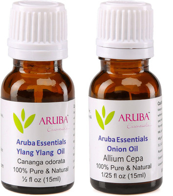 Aruba Essentials Ylang Ylang Oil & Onion Oil 100% Undiluted Combo of 15 ml each(30 ml)
Aruba Essentials Ylang Ylang Oil & Onion Oil 100% Undiluted Combo of 15 ml each(30 ml)