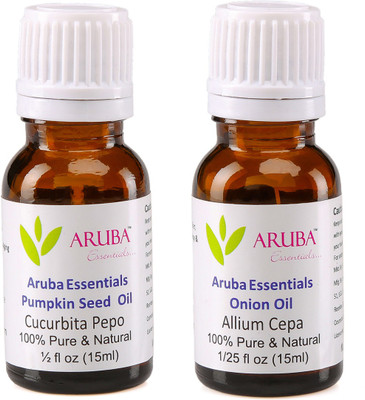 Aruba Essentials Pumpkin Seed Oil & Onion Oil 100% Undiluted Combo of 15 ml each(30 ml)
Aruba Essentials Pumpkin Seed Oil & Onion Oil 100% Undiluted Combo of 15 ml each(30 ml)