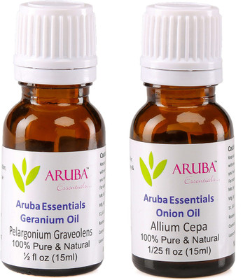 Aruba Essentials Geranium Oil & Onion Oil 100% Undiluted Combo of 15 ml each(30 ml)
Aruba Essentials Geranium Oil & Onion Oil 100% Undiluted Combo of 15 ml each(30 ml)
