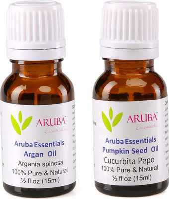 Aruba Essentials Argan Oil & Pumpkin Seed Oil 100% Undiluted Combo of 15 ml each(30 ml)
Aruba Essentials Argan Oil & Pumpkin Seed Oil 100% Undiluted Combo of 15 ml each(30 ml)