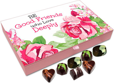 Chocholik Friendship Gift - Be good friends who love deeply - 12pc Truffles(144 g)
Chocholik Friendship Gift - Be good friends who love deeply - 12pc Truffles(144 g)