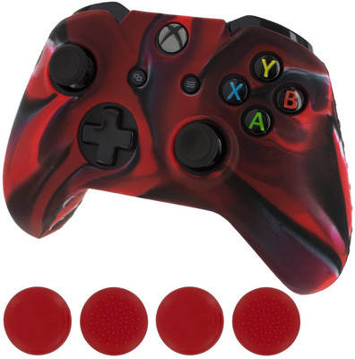 Microware New Silicone Cover Case Skin Controller & Grip Stick Caps For Xbox One(Camouflage Red Black) Gaming Accessory Kit(Red & Black, For Xbox One)
Microware New Silicone Cover Case Skin Controller & Grip Stick Caps For Xbox One(Camouflage Red Black) Gaming Accessory Kit(Red & Black, For Xbox One)