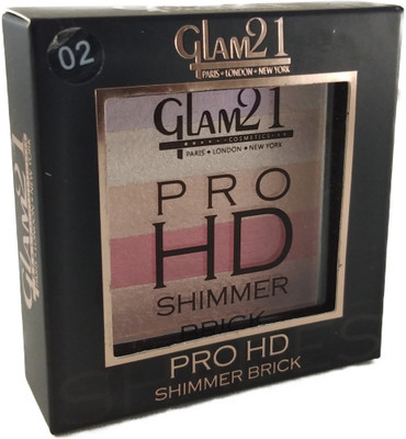 Glam 21 PRO HD SHIMMER BRICK * ALL NEW BY ULTRASTORE(02) Highlighter(MULTICOLOR)