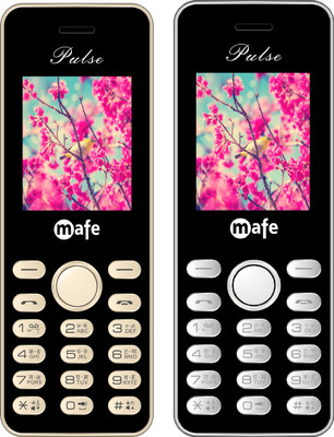 Mafe Pulse Combo of Two Mobiles(Black&Gold, Black&Silver)