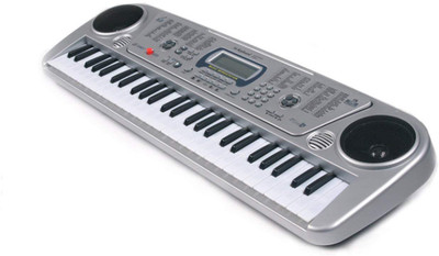 Amaz-Hub Electronic Keyboard 54 Key Musical Piano with Microphone 5407(Grey)