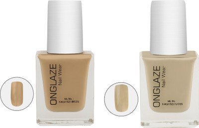 Onglaze Creame Gel The Nud Collection Combo Of 2 Nail Paint 110-120(Pack of 2)