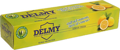 Delmy Shaving Cream - Lemon Fresh (Pack of 12 - 100 g each)(100 g)