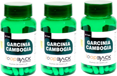 Loopback Healthcare Garcinia Cambogia Premium Extract Capsules pack of 3 bottle, 60 Caps Each(220 mg)
Loopback Healthcare Garcinia Cambogia Premium Extract Capsules pack of 3 bottle, 60 Caps Each(220 mg)