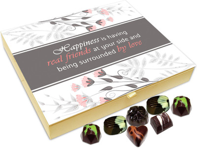 Chocholik Friendship Gift - Happiness Is Having Real Friends - 20Pc Truffles(240 g)
Chocholik Friendship Gift - Happiness Is Having Real Friends - 20Pc Truffles(240 g)