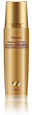 deoproce Snail Galac Revital Emulsion Snail Secretion Filtrate Galactomyces Ferment Filtrate Volufiline Everyday Improve Skin(130.13 ml)