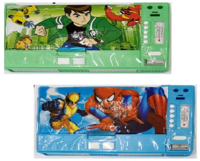 S2KCrafts s2kc-1013 ben10 , spiderman s2kc-1013 ben10 spiderman 8 buttons jumbo plastic pencil box Art Plastic Pencil Boxes(Set of 2, Green, Light Blue)
S2KCrafts s2kc-1013 ben10 , spiderman s2kc-1013 ben10 spiderman 8 buttons jumbo plastic pencil box Art Plastic Pencil Boxes(Set of 2, Green, Light Blue)