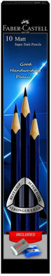 Faber-Castell 10 Matt Super Dark Pencil Pencil(Black)
