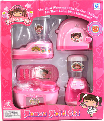 Breno Home Kitchen Set toys of 4 packs (House hold set) for kids, Juicer, Bread grilling machine toy, Gas stove and Water purifier toy
Breno Home Kitchen Set toys of 4 packs (House hold set) for kids, Juicer, Bread grilling machine toy, Gas stove and Water purifier toy