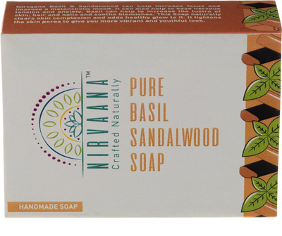 Nirvaana Natural & Pure Handmade Basil & Sandalwood Soap(100 g)