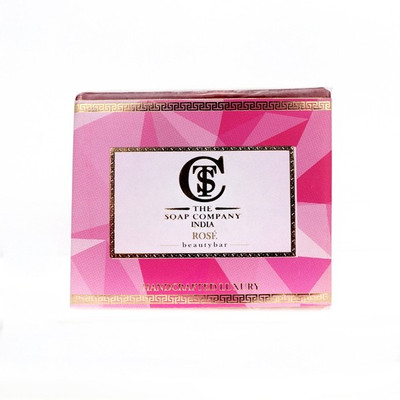 The Soap company india Handcrafted Luxury Rose Soap 125 gm(125 g)