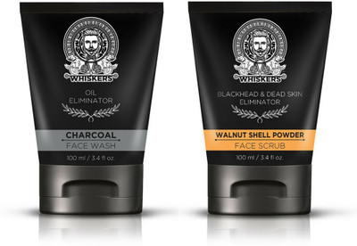 Whiskers Charcoal Face Wash (100ml) & Walnut Shell Powder Face Scrub (100ml)(Set of 2)
Whiskers Charcoal Face Wash (100ml) & Walnut Shell Powder Face Scrub (100ml)(Set of 2)