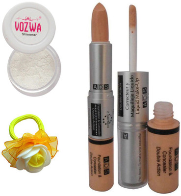Vozwa White Eyeshadow Shimmer Powder, Foundation & Concealer Double Action and Band(Set of 4)
Vozwa White Eyeshadow Shimmer Powder, Foundation & Concealer Double Action and Band(Set of 4)