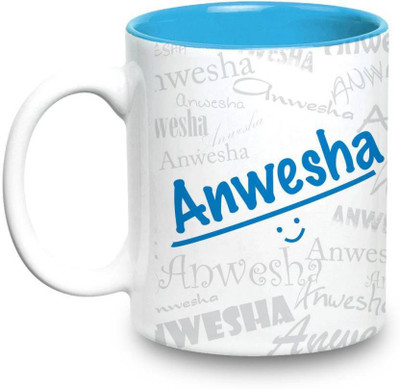 LOF Anwesha Name Gift Ceramic Inside Blue Gifts For Birthday Ceramic Mug(325 ml)
LOF Anwesha Name Gift Ceramic Inside Blue Gifts For Birthday Ceramic Mug(325 ml)