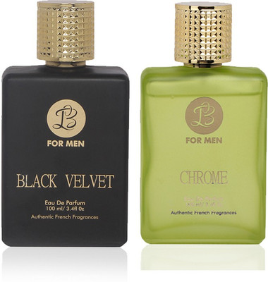 LB Perfume LB CHROME AND LB BLACK VELVET PERFUME FOR MEN 100 ML EDP(COMBO OF 2) Perfume - 200 ml(For Men)
LB Perfume LB CHROME AND LB BLACK VELVET PERFUME FOR MEN 100 ML EDP(COMBO OF 2) Perfume - 200 ml(For Men)