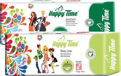 Happy Time Combo 320 Maxi Sanitary Pads (7 pcs) & Panty Liners (25 pcs) Sanitary Pad(Pack of 31)
Happy Time Combo 320 Maxi Sanitary Pads (7 pcs) & Panty Liners (25 pcs) Sanitary Pad(Pack of 31)