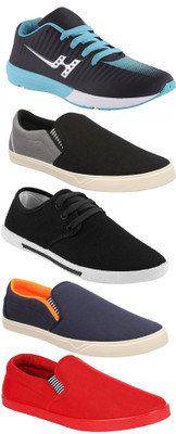Pexlo Combo Pack of 5 Casual & Sports Shoes (Running Shoes) For Men(Multicolor, Black & blue & red
Pexlo Combo Pack of 5 Casual & Sports Shoes (Running Shoes) For Men(Multicolor, Black & blue & red
