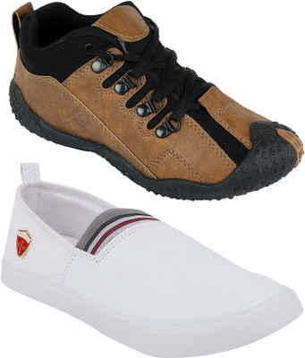Chevit Combo Pack of 2 Casual & Sports Shoes (Loafer & Running Shoes) Running Shoes For Men(Brown, White
Chevit Combo Pack of 2 Casual & Sports Shoes (Loafer & Running Shoes) Running Shoes For Men(Brown, White