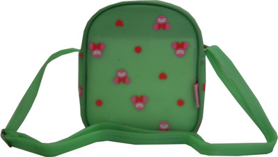 ADORSY Girls Casual Green Nylon Sling Bag