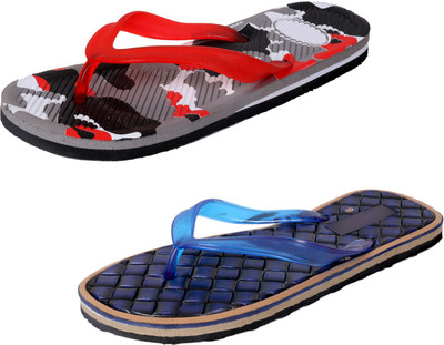 Indistar StepCare Slippers, Red::blue