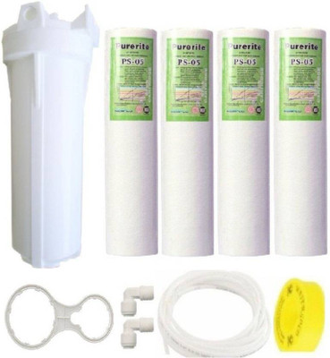 Domnicks Prefilter 10" Housing Set with 4 Spun Candle, Spanner & Pipe for water purifier Solid Filter Cartridge(5, Pack of 4)
Domnicks Prefilter 10" Housing Set with 4 Spun Candle, Spanner & Pipe for water purifier Solid Filter Cartridge(5, Pack of 4)