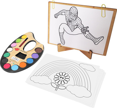 KIt4Curious Big Art Gallery – 3D Puzzle & Coloring Art Kit Gift Pack with Color Plate, Brush, DIY Gallery stand, 10 coloring sheets and instruction manual
KIt4Curious Big Art Gallery – 3D Puzzle & Coloring Art Kit Gift Pack with Color Plate, Brush, DIY Gallery stand, 10 coloring sheets and instruction manual