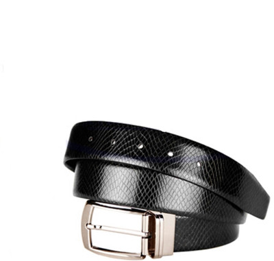 formula Men & Women Black Genuine Leather Belt