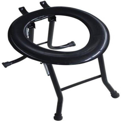 ASR SURGICAL Commode & Showert Chairs Commode Chair(Black)