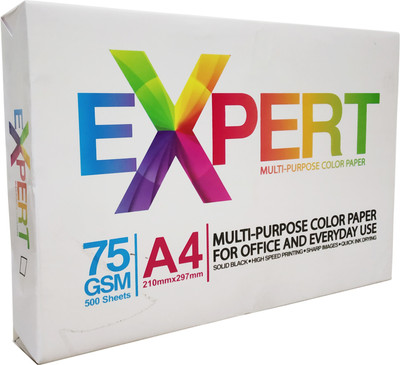 Expert Multi-Purpose A4 Colour Paper 500 Sheets(Blue) Unruled 21*29.7 A4 paper(Set of 1, Blue)
Expert Multi-Purpose A4 Colour Paper 500 Sheets(Blue) Unruled 21*29.7 A4 paper(Set of 1, Blue)