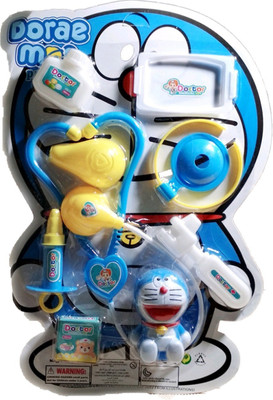 ClueSteps Overseas Doctor Play Set for kids Doraemon 8 Pieces