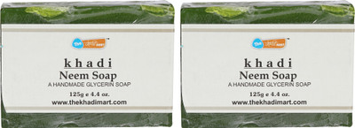 Agile The Khadi Mart (Neem) Soap - (Pack of 2) - 250 gm(2 g, Pack of 2)