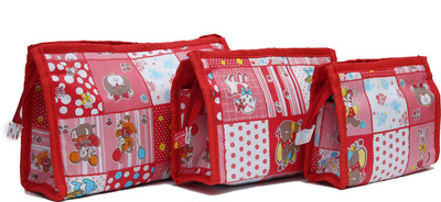 DIVYANA Set of 3 pcs Triple Pocket Toiletry Bag Travel Kit Organiser Multi Purpose Pouch Makeup Kit Case Make up, Toiletry Vanity Box(Red)
DIVYANA Set of 3 pcs Triple Pocket Toiletry Bag Travel Kit Organiser Multi Purpose Pouch Makeup Kit Case Make up, Toiletry Vanity Box(Red)