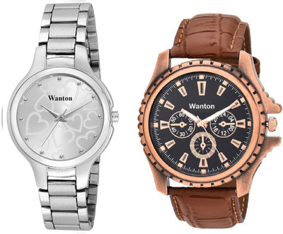 Wanton White color official stylish women watch with Brown chronograph pattern stylish combo couple watch Exclusive collection watches Watch - For Boys & Girls
Wanton White color official stylish women watch with Brown chronograph pattern stylish combo couple watch Exclusive collection watches Watch - For Boys & Girls
