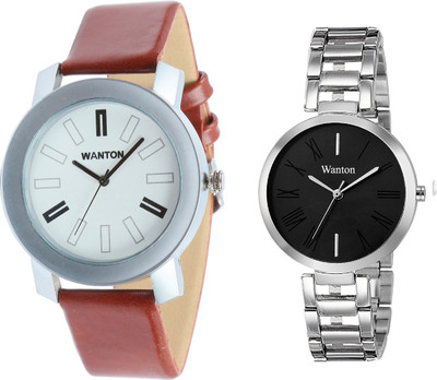 Wanton black steel strap profesional and stylish attractive dial watch with Brown eye catcher design combo couple watch Exclusive collection watches Watch - For Boys & Girls
Wanton black steel strap profesional and stylish attractive dial watch with Brown eye catcher design combo couple watch Exclusive collection watches Watch - For Boys & Girls